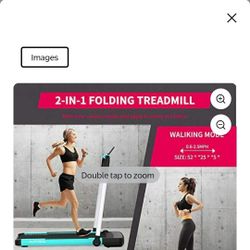 2 In 1 Folding Treadmil 