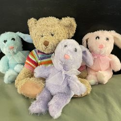 4 Child Stuffed Animals.  