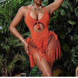 Knitted Bikini & Cover