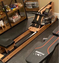 Battlife Wood Water Rowing Machine