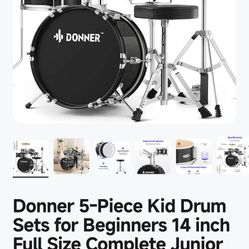 Donner 14in Kids Drum Set EDS-220MBE