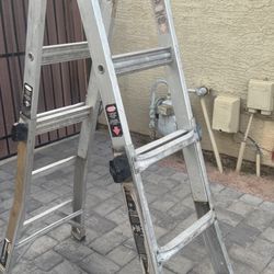 Gorilla Ladder 5ft 5 Inches And Extends To 10 Ft 10 Inches $60 Gilbert And Ray Rd. Check All Pics And Offers.