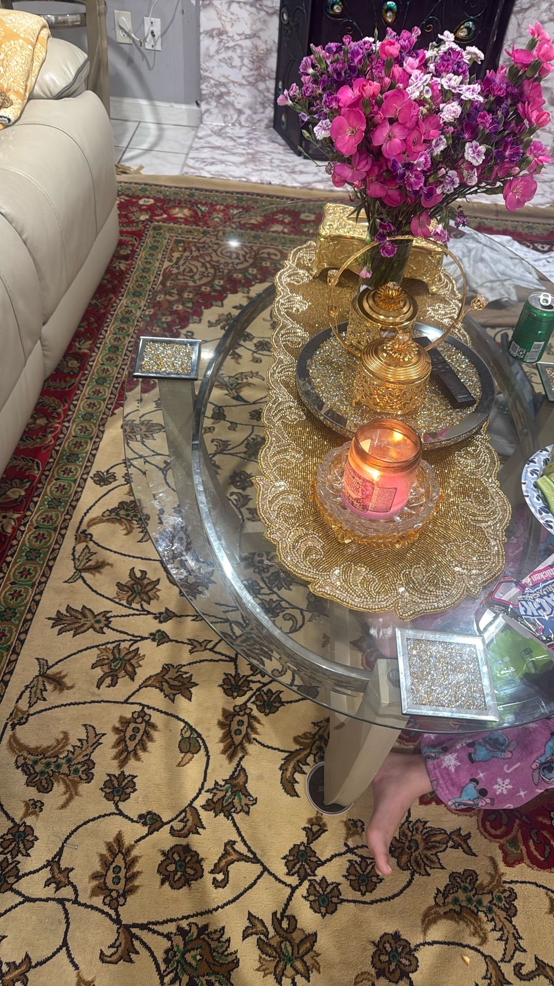 Three Piece Coffee Table, And Two Corner Table