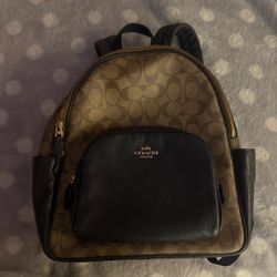 Coach monogram backpack
