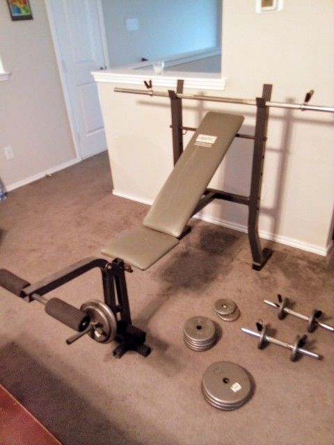 Exertec Weight Bench and Weights