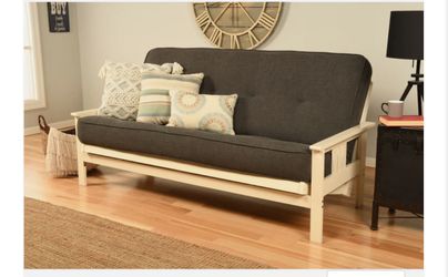 Wood Frame Futton And Mattress
