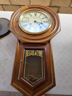 Vintage Waltham 31-Day Chime Regulator Wall Clock