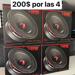 Ds18 midrange speakers (4) new