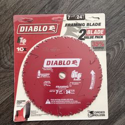 Diablo 7 1/4 24 teeth’s saw blades