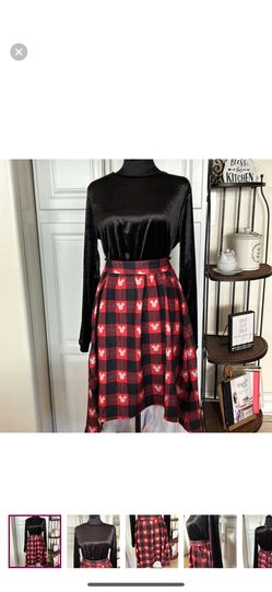 New Velvet Minnie Mouse Print dress
