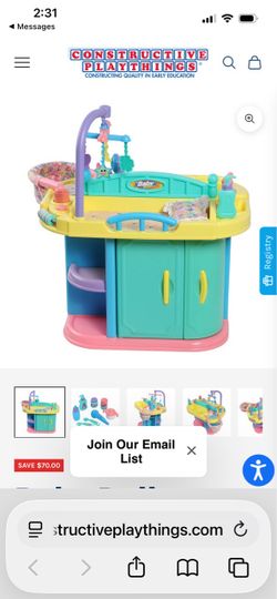 Baby Doll Care Center Play Set