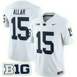 New! Men's Penn State Nittany Lions Drew Allar #15 White  Football jersey XL