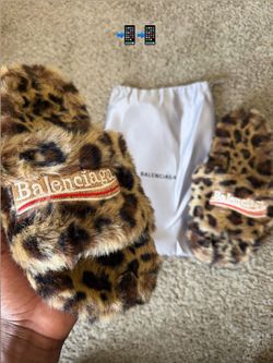 Balenciaga Fur Slides