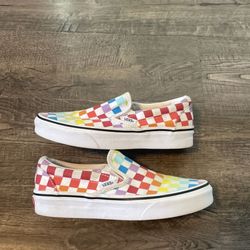 Vans Checkered Slip On Shoes 