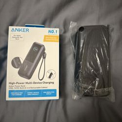 BRAND NEW ANKER POWER BANK 25,000 mah Charger With New Case And 30W Anker Nano 