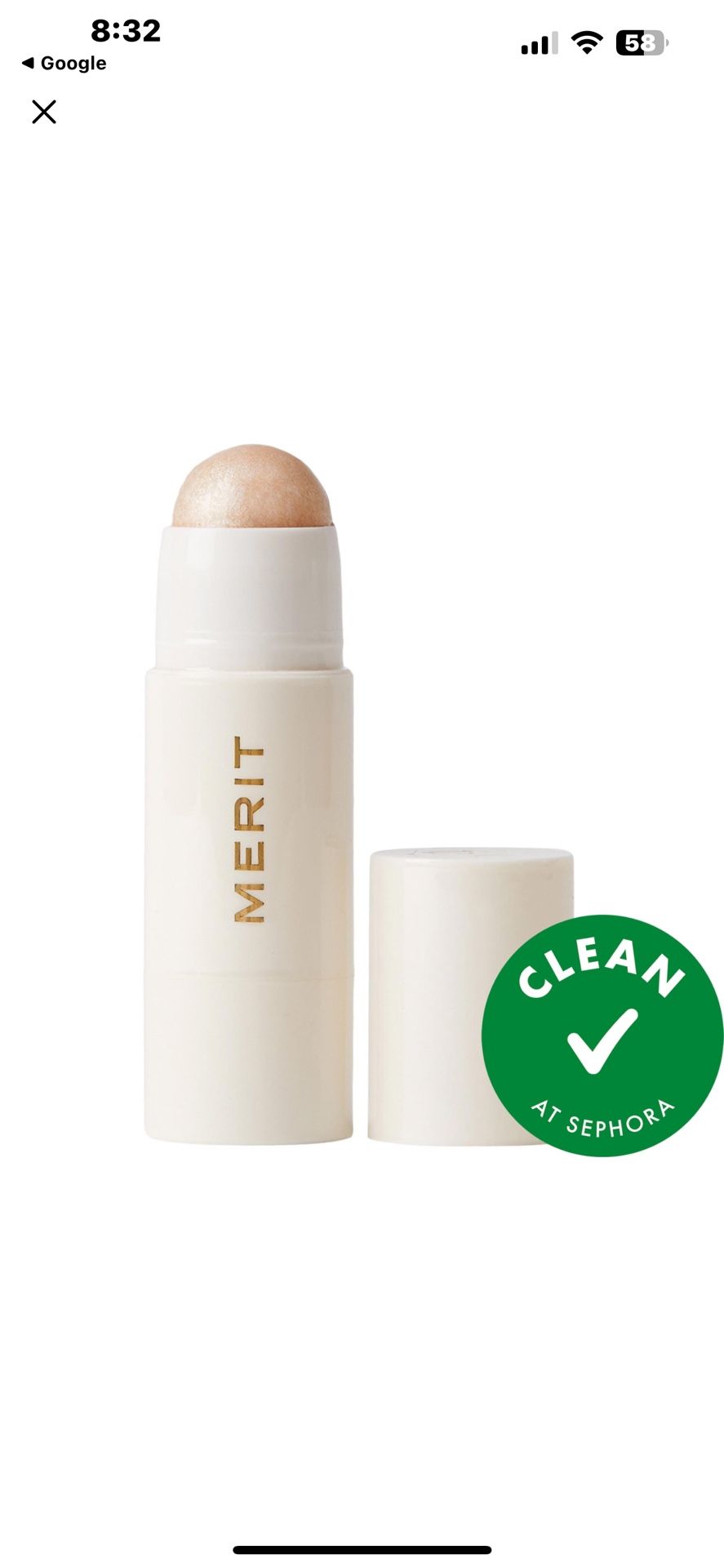NEW. MERIT, DAY GLOW HIGHLIGHTING BALM. Color- Cava