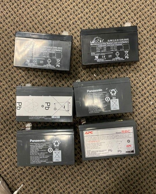 12V 9AH Rechargeable Battery's