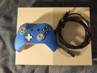 Microsoft Xbox One S Console with New Blue SCUF Prestige Controller