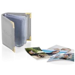 Polaroid Leatherette Photo Album for 2x3" Photo Prints 48 Pictures - Gray