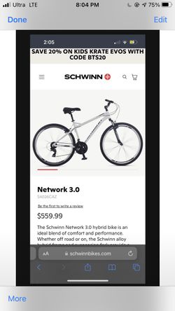 Schwinn Network 3.0 Hybrid New Bike 