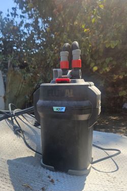 Fluval 107 Canister Filter - Complete Setup for Aquariums up to 30 Gallons