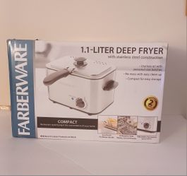 New! Faberware 1.1 Liter Stainless Steel Deep Fryer