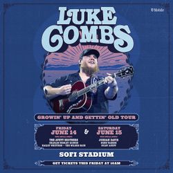 4 Tickets Luke  Combs June 14th -$280 Each, Seats 1-4, Sec 119, Row 11