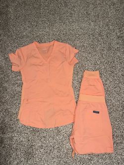 Med Couture Light Orange Scrubs