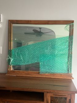 Wood Standing Mirror