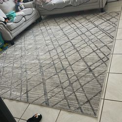 Large Area Rug 8x10 Neutral Gray Modern Carpet