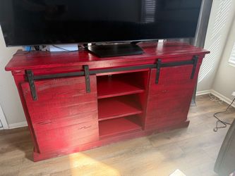 Rustic Barn Door TV Stand