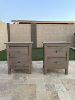 (2) ikea Hamnes nightstands