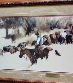 Western Framed Art Mathews