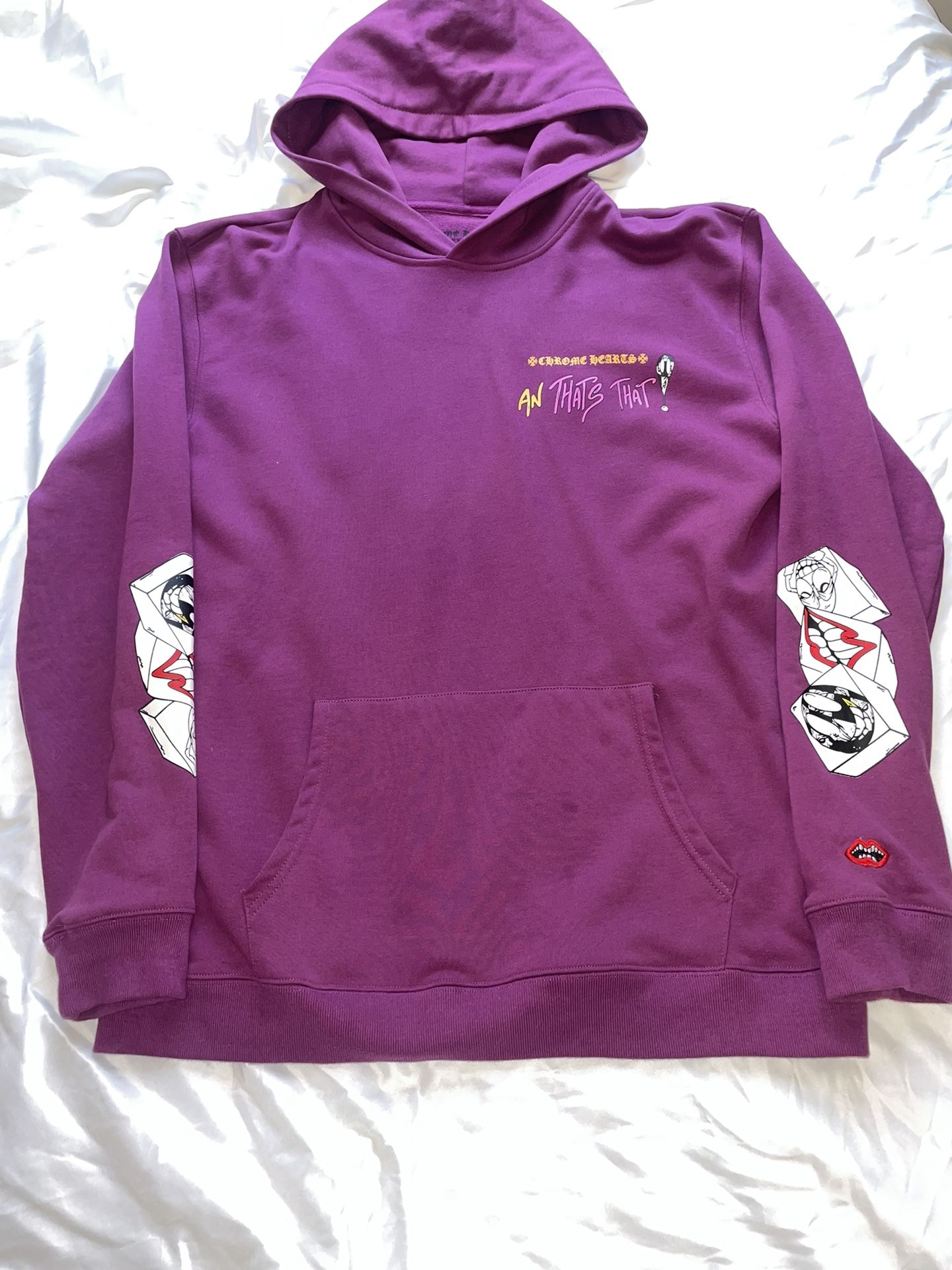 Chrome Hearts Matty Boy Thats That Hooded Sweatshirt Purple