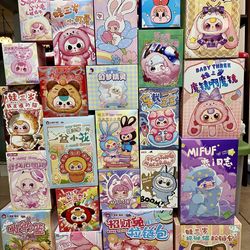 Baby Three and other plush pendants