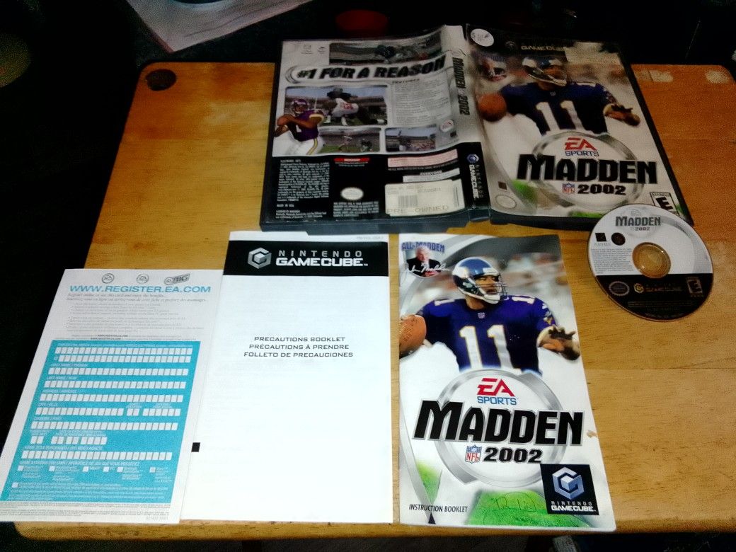 Nintendo GameCube Game EA Sports Madden NFL 2002