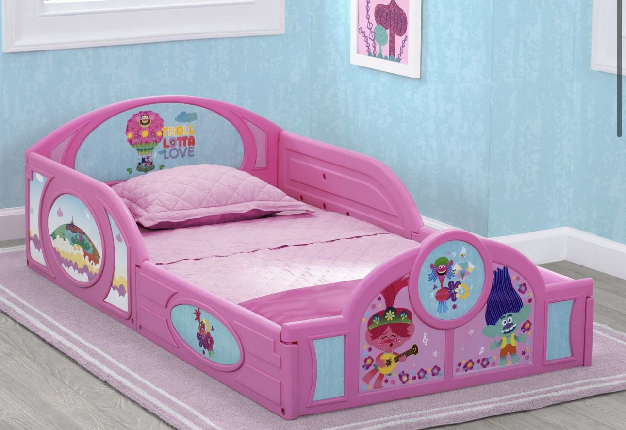New Trolls Toddler Bed (Mattress Not Included)