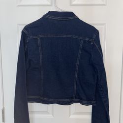 THORN Dark Wash Cropped Denim Jacket – Classic & Cool