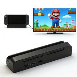 Brand New In Box Unopened    TV Dock Station for Nintendo Switch 2,Switch 2 Dock Replacement with 4K@120Hz HDMI Output USB Port Type C Port for Ninten