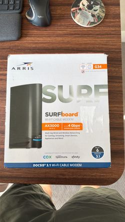 ARRIS SURFboard G34 AX3000 Wi-Fi 6 Cable Modem