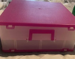 Scrapbook paper and embellishments organizer case