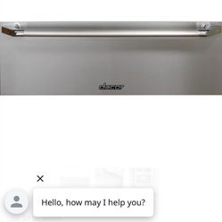 NEW NEVER USED DACOR 30” STAINLESS STEEL WARMING DRAWER WITH A 3 YEAR EXTENDED WARRANTY FULLY TRANSFERABLE 