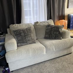 Textured Fabric Couch - Make Offer 