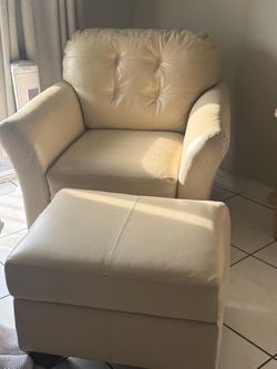 leather armchair