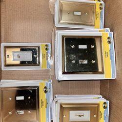 Electrical Outlet Cover , Gold