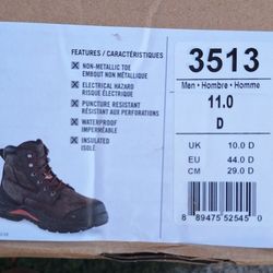 New Mens Work Boots Steel Toe. RED WINS " 11