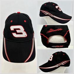 Vintage NASCAR Chase Authentics #3 Dale Earnhardt The Intimidator Velcro strap cap
