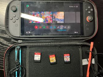 Switch 2 plus 3 games and a case