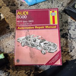 Audi 5000 1(contact info removed) Automotive B repair Manual Book 