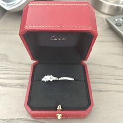 Cartier Engagement Ring & Wedding Band 